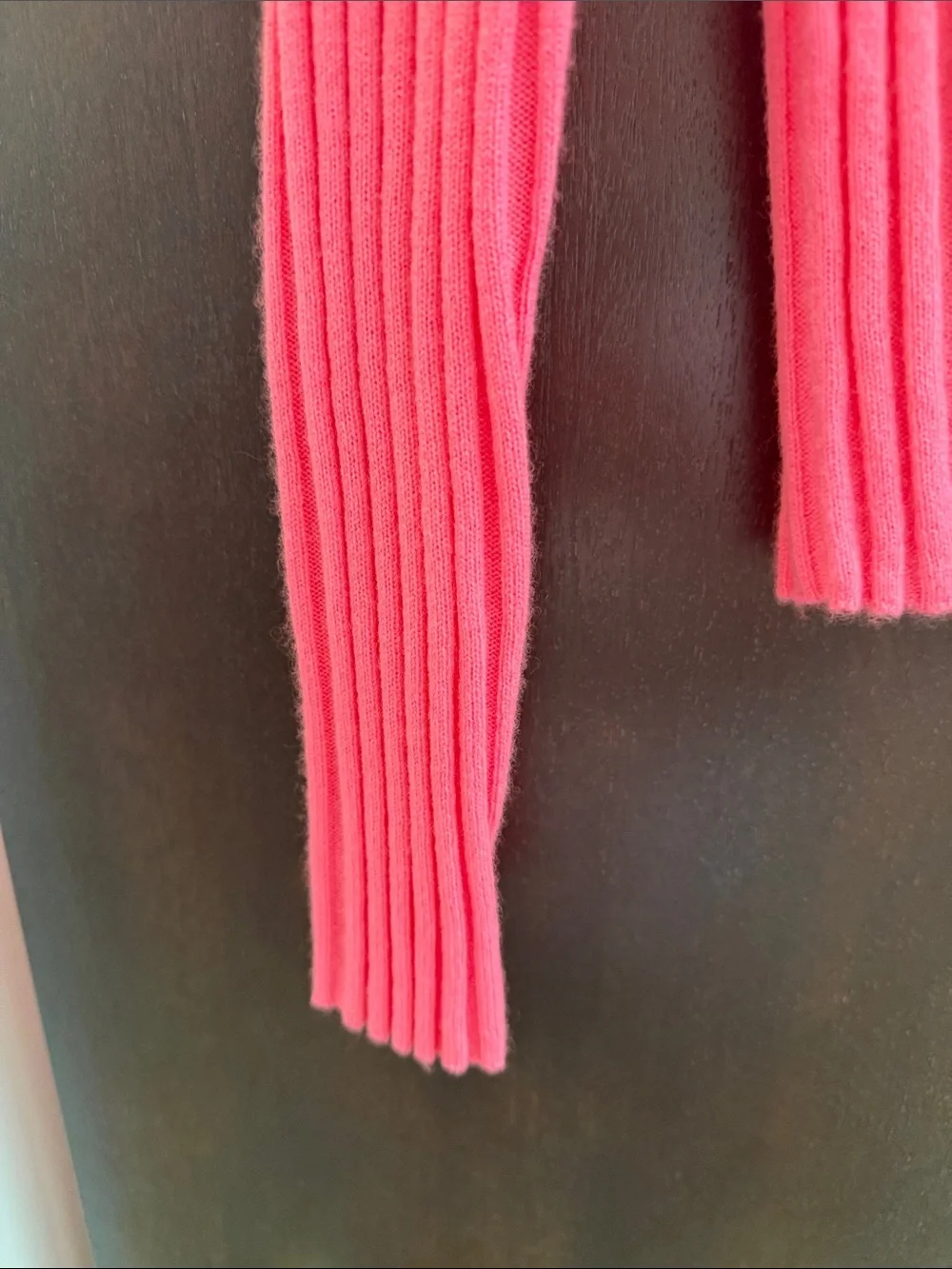 J. Crew Vibrant Pink Ribbed Button-Front Cardigan